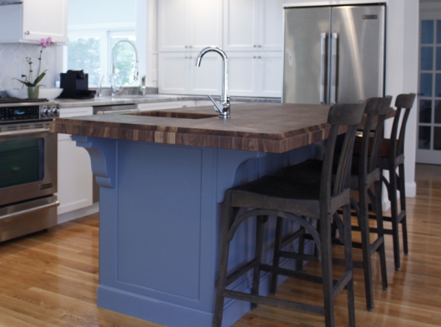 Custom kitchen island