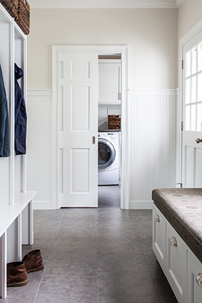 Custom mudroom built-in